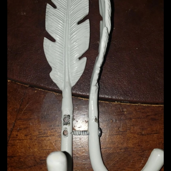 Cool vintage feather key hooks coat hooks hat hooks - Picture 3 of 3